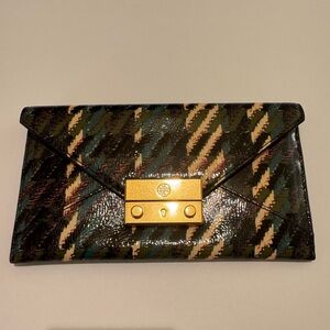 NWOT Tory Burch Juliette Plaid Envelope Wallet